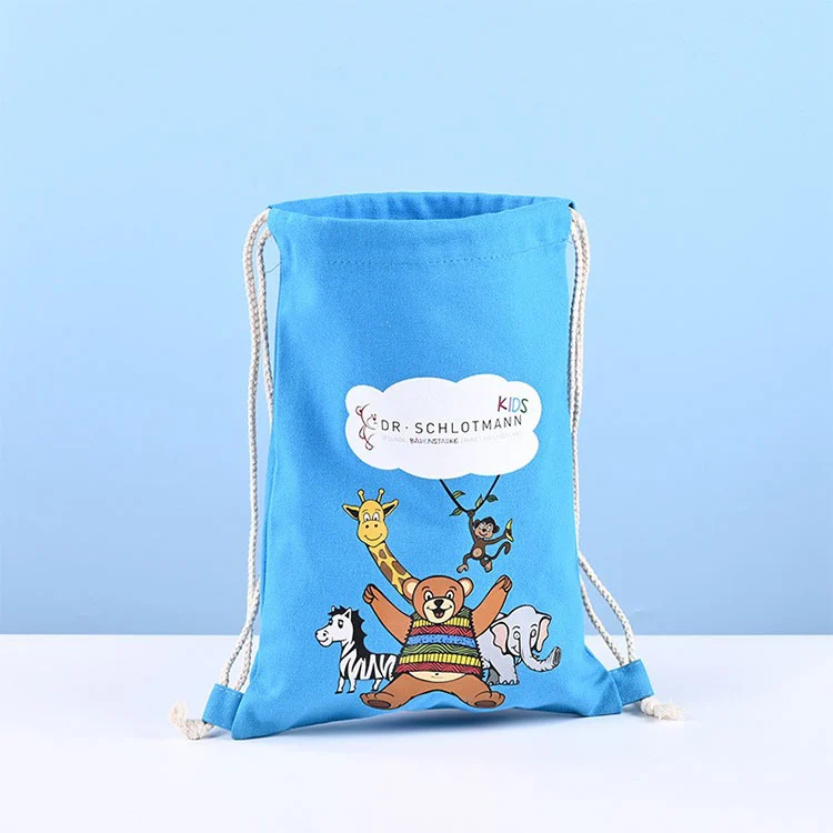 Borsa a tracolla in tela con coulisse