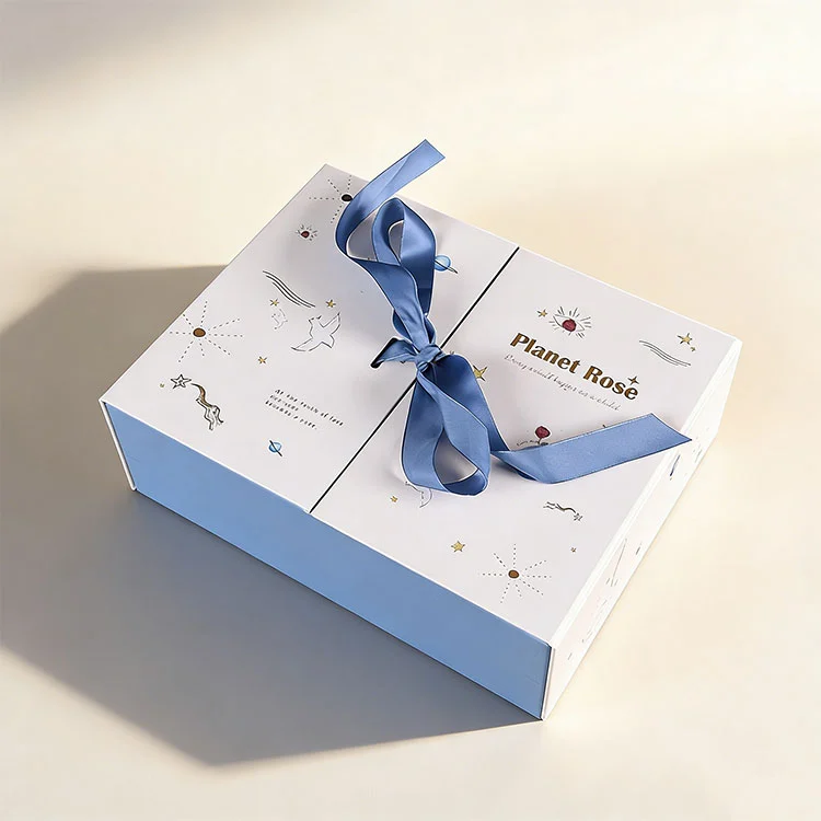 Scatola di imballaggio pieghevole a doppia apertura